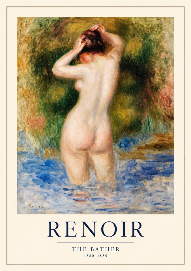Renoir The Bather No1 - Poster