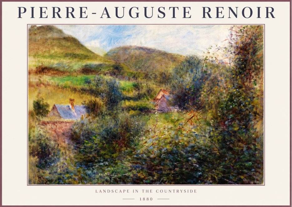 Renoir Landscape in the Countryside No4 - Poster
