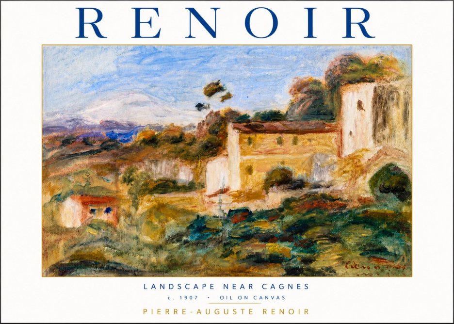 Renoir Landscape Near Cagnes No4 - Poster