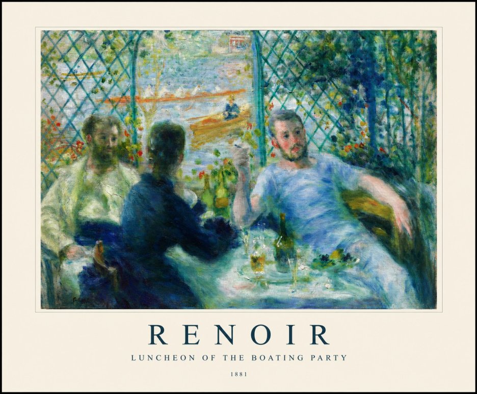 Renoir Luncheon of the Boating Party No1 - Poster