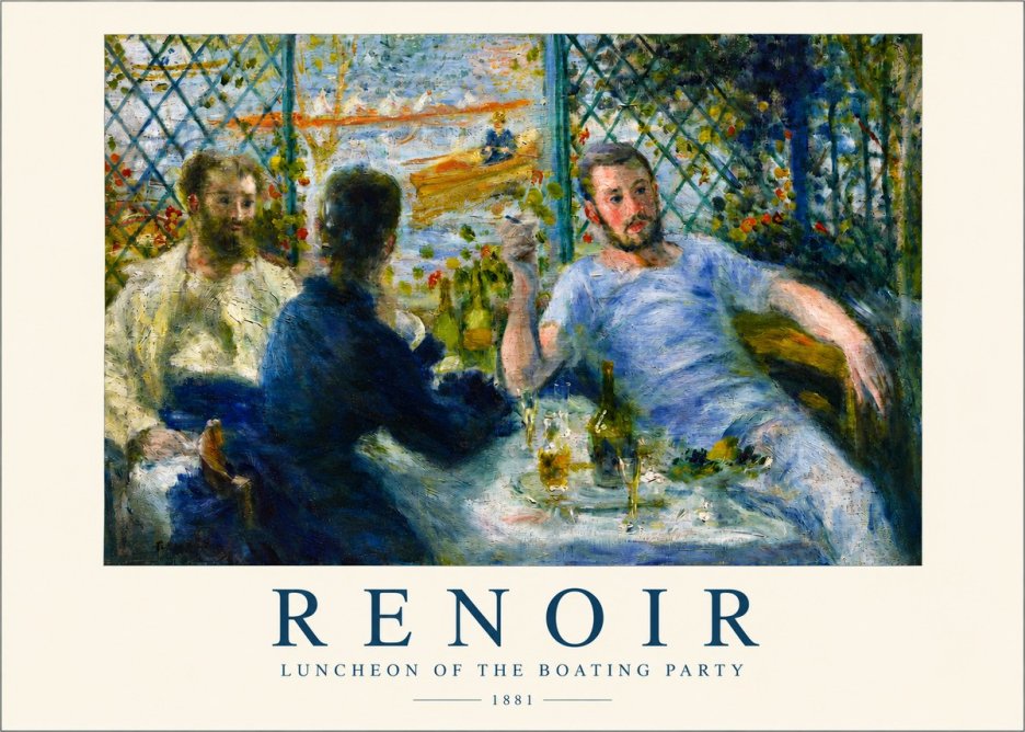 Renoir Luncheon of the Boating Party No3 - Poster