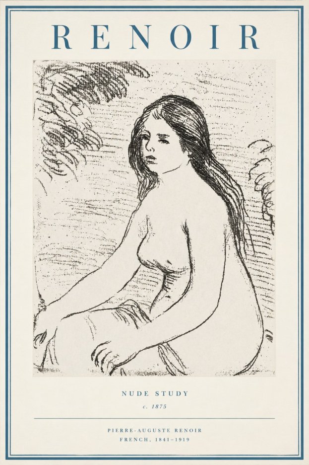 Renoir Nude Study No2 - Poster