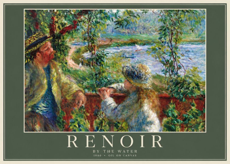 Renoir By the Water No6 - Poster