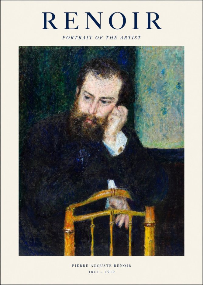 Renoir Portrait of the Artist No1 - Poster