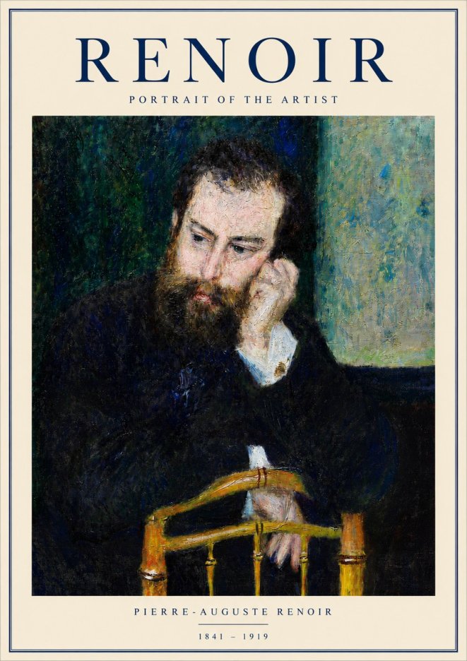 Renoir Portrait of the Artist No3 - Poster