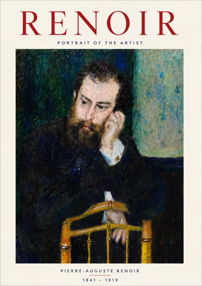 Renoir Portrait of the Artist No5 - Poster