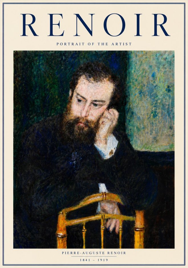Renoir Portrait of the Artist No6 - Poster