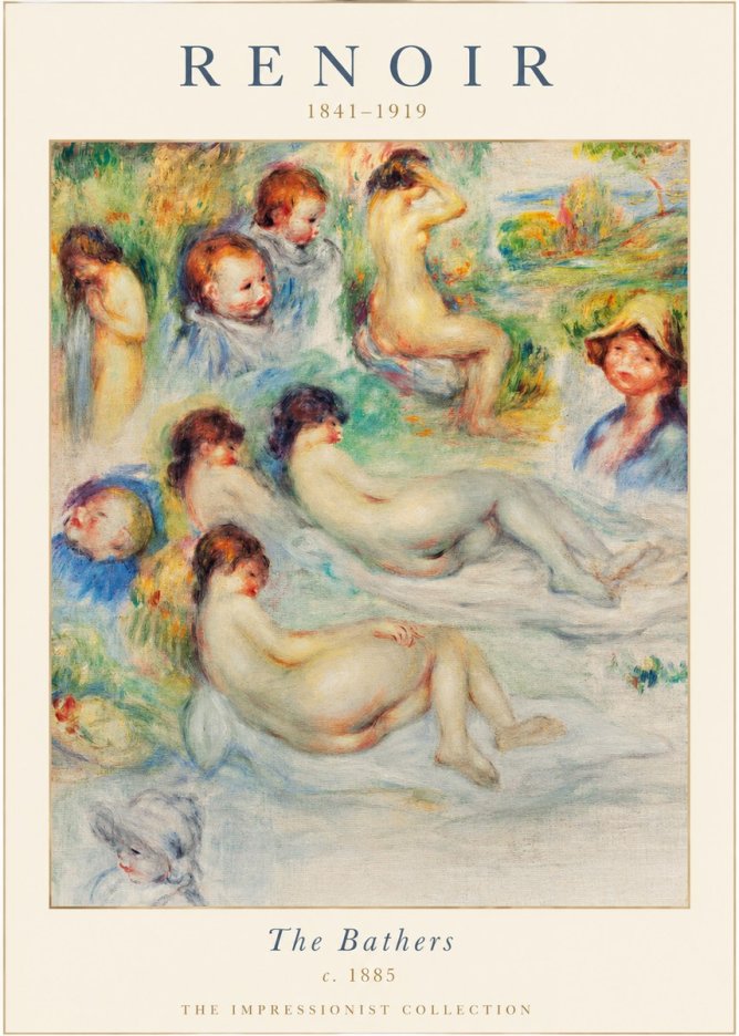 Renoir The Bathers II No1 - Poster