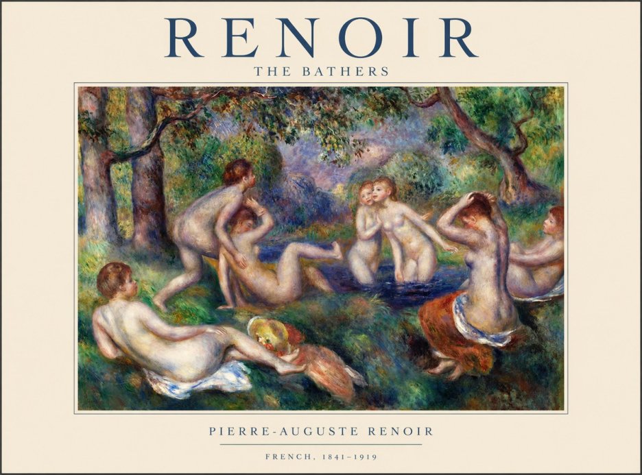 Renoir The Bathers IV No1 - Poster