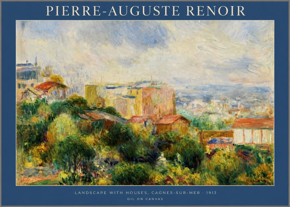 Renoir View of Cagnes No2 - Poster