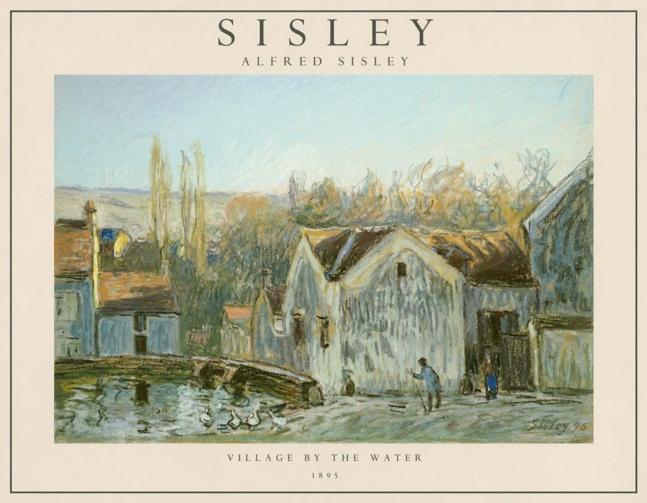 Sisley Village by the Water No1 - Poster