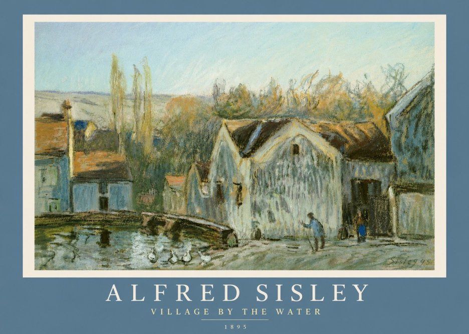 Sisley Village by the Water No4 - Poster