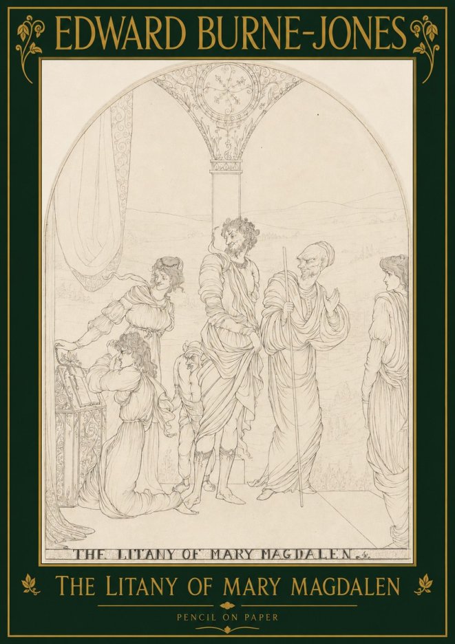 Edward Burne-Jones The Litany of Mary Magdalen No2 - Poster