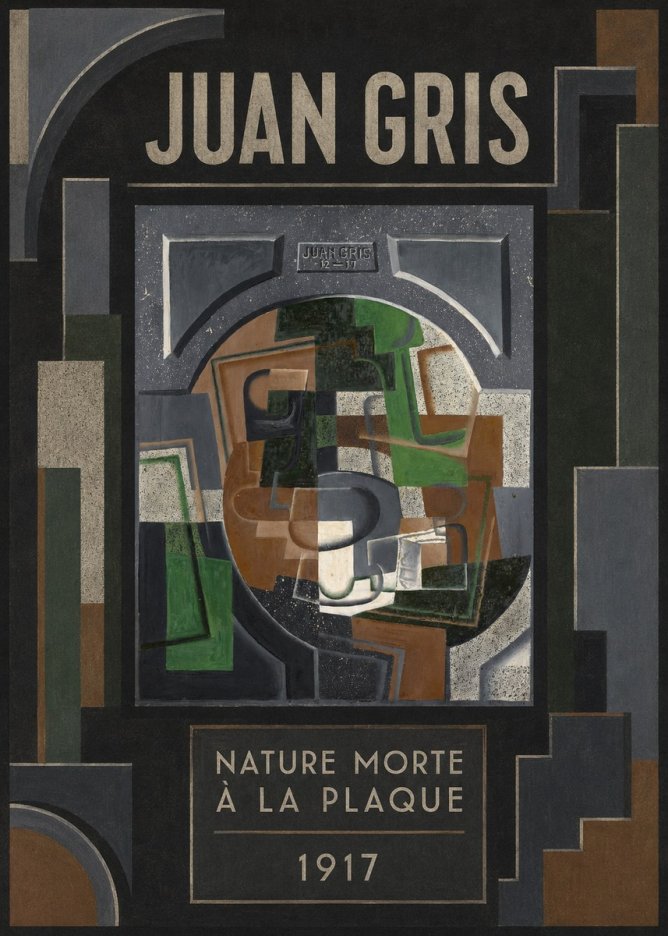 Juan Gris Nature Morte À La Plaque No4 - Poster
