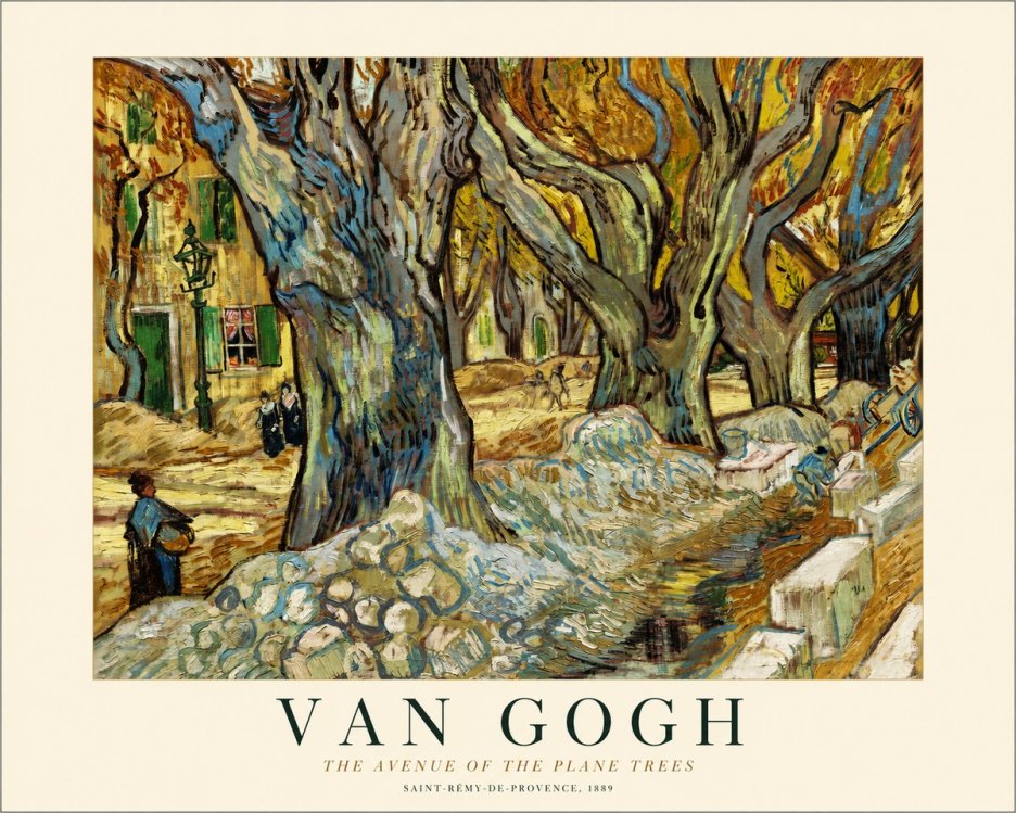 Van Gogh The Avenue of the Plane Trees No1 - Poster