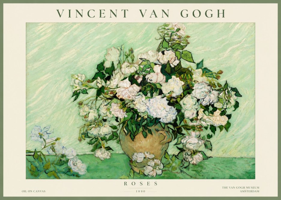 Van Gogh Roses II No4 - Poster