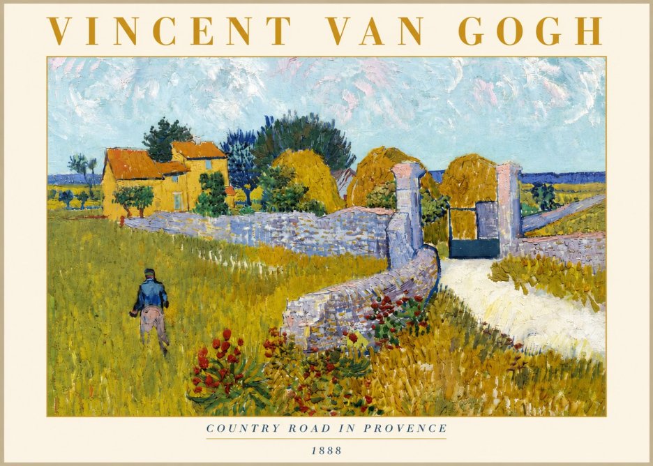 Van Gogh Country Road in Provence I No3 - Poster