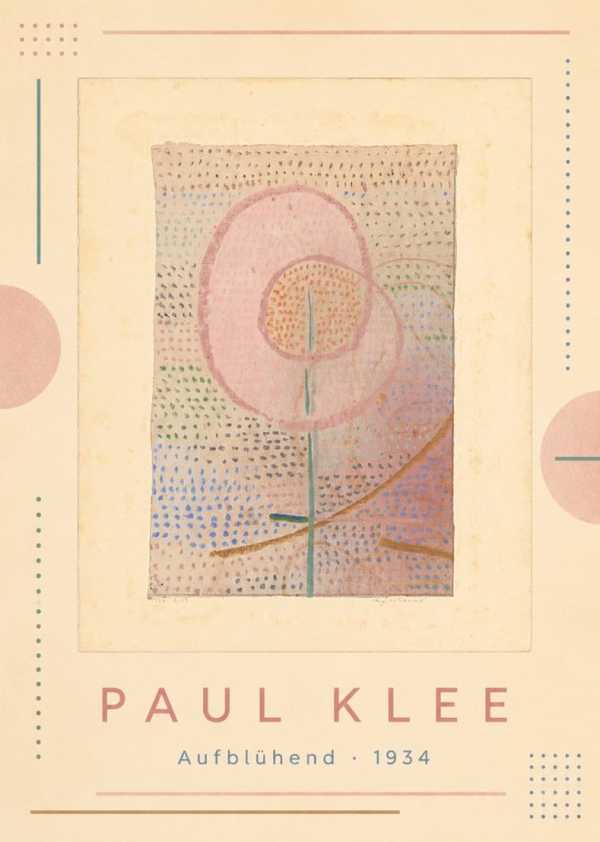 Paul Klee Aufblühend No1 - Poster