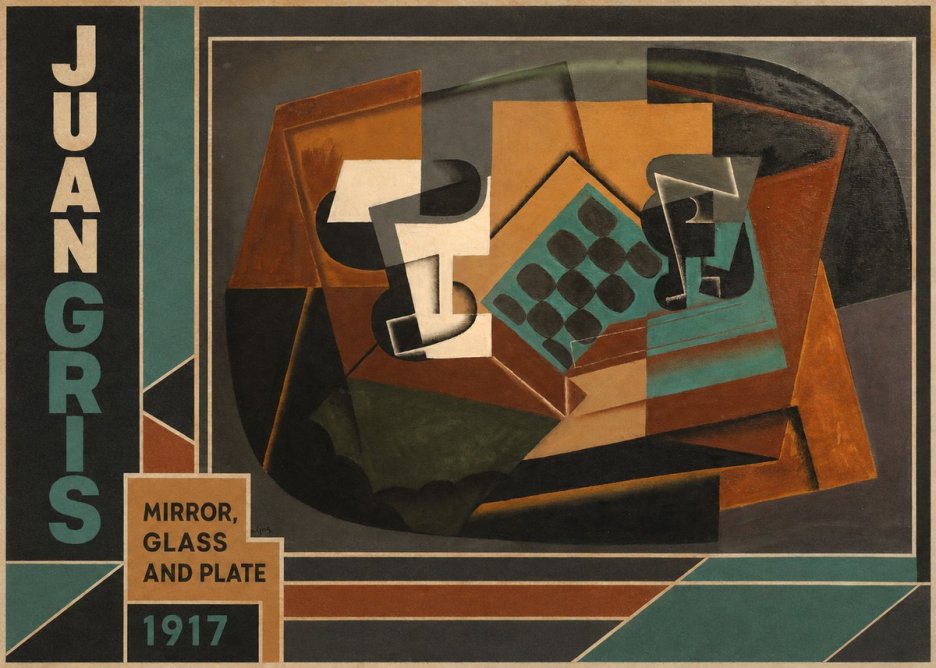 Juan Gris Mirror, Glass and Plate No4 - Poster