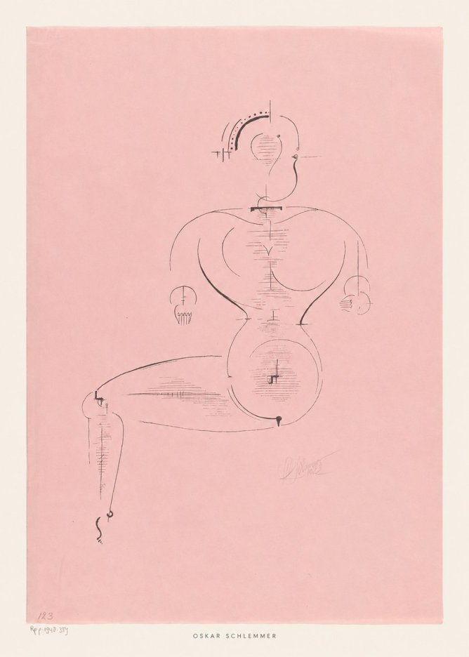 Oskar Schlemmer Figur L 1 No5 - Poster