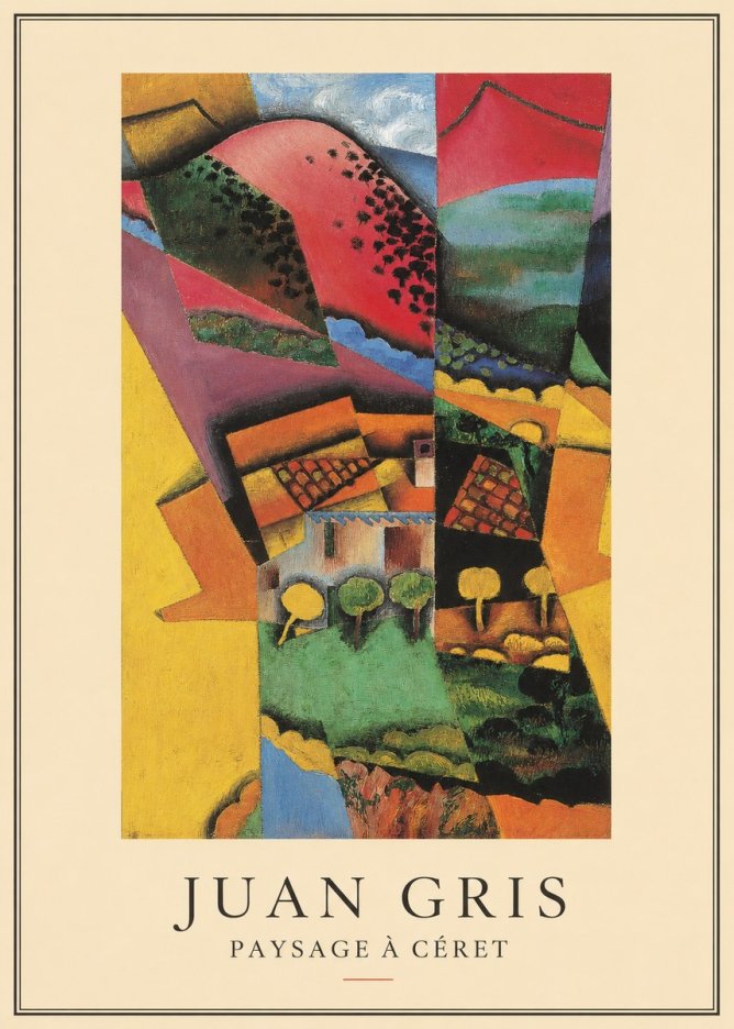 Juan Gris Paysage À Céret No3 - Poster