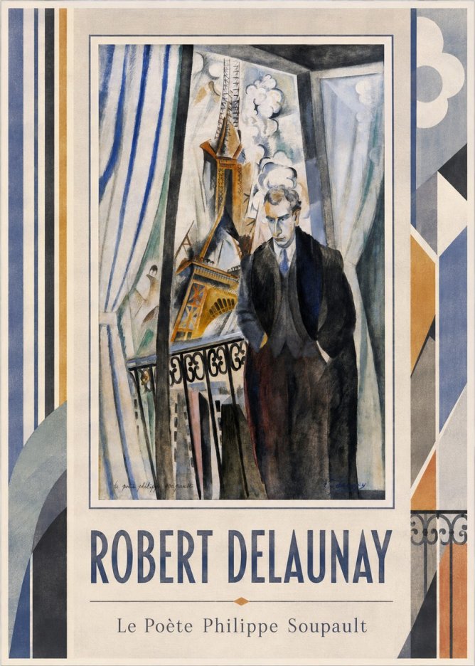 Robert Delaunay Le Poète Philippe Soupault No1 - Poster