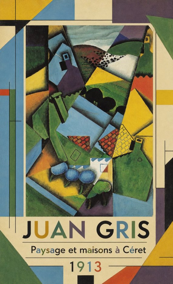 Juan Gris Paysage Et Maisons À Céret No1 - Poster