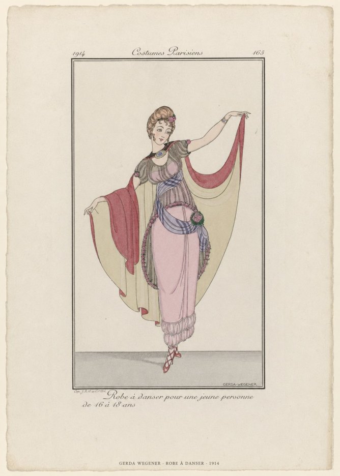 Gerda Wegener Robe À Danser No6 - Poster