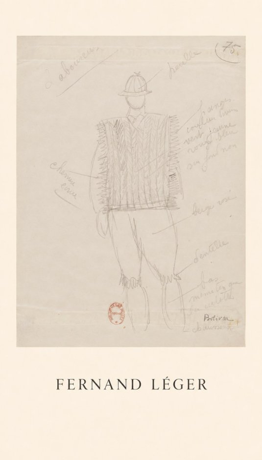 Fernand Léger Costume Study for a Male Figure No1 - Poster