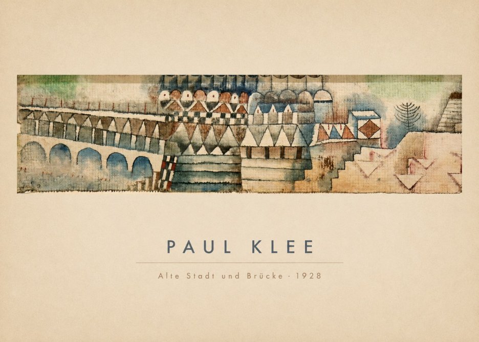 Paul Klee Alte Stadt Und Brücke No4 - Poster