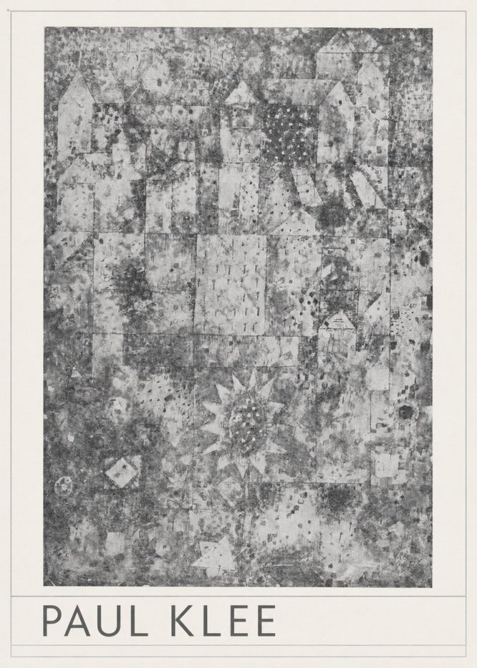 Paul Klee Town and Country No3 - Poster