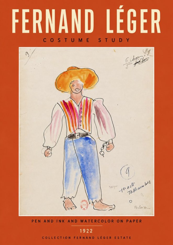 Fernand Léger Costume Study II No4 - Poster