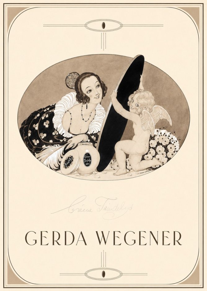 Gerda Wegener Crème Teindelys II No1 - Poster