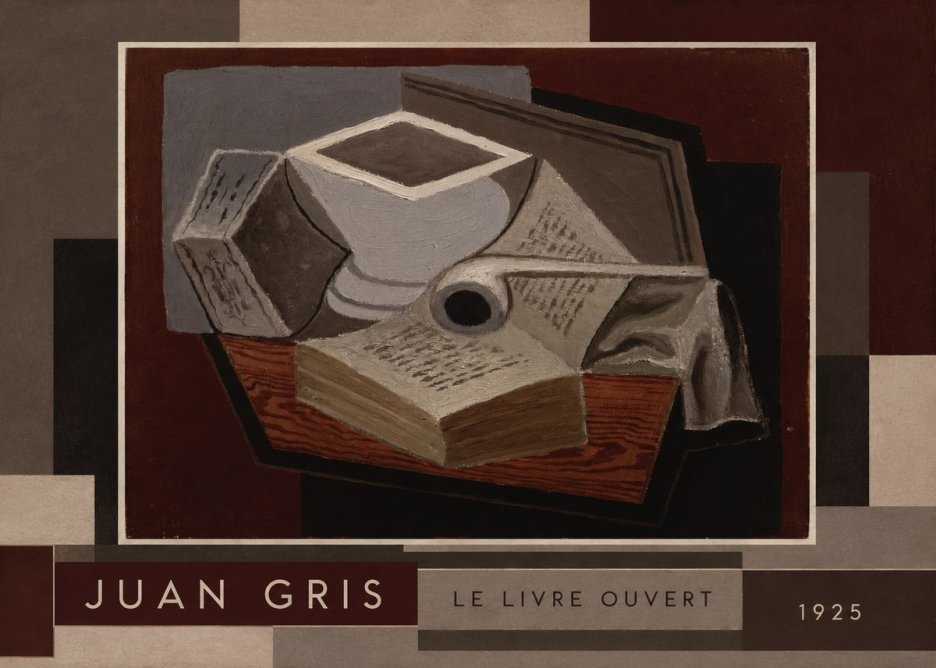 Juan Gris Le Livre Ouvert No2 - Poster