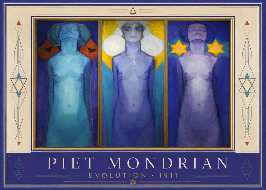 Piet Mondrian Evolution I No1 - Poster