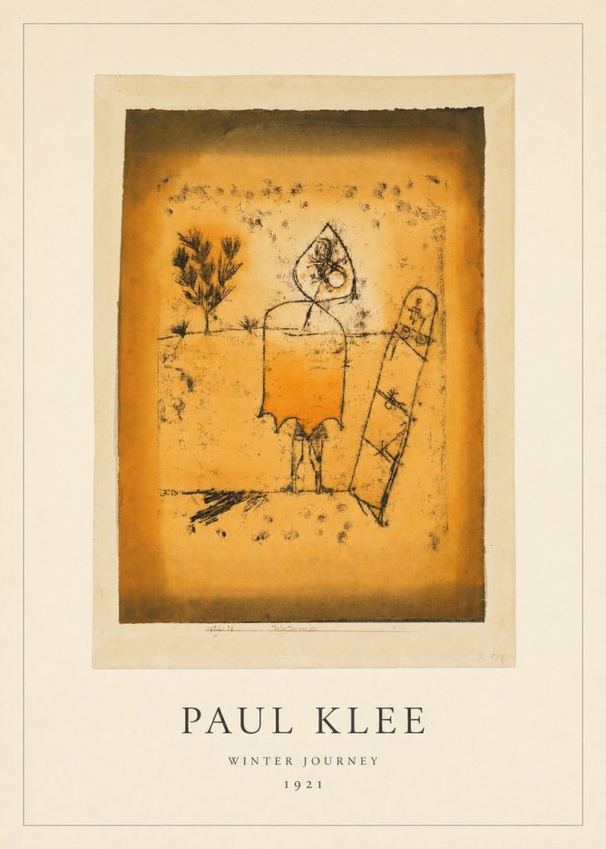 Paul Klee Winter Journey No4 - Poster