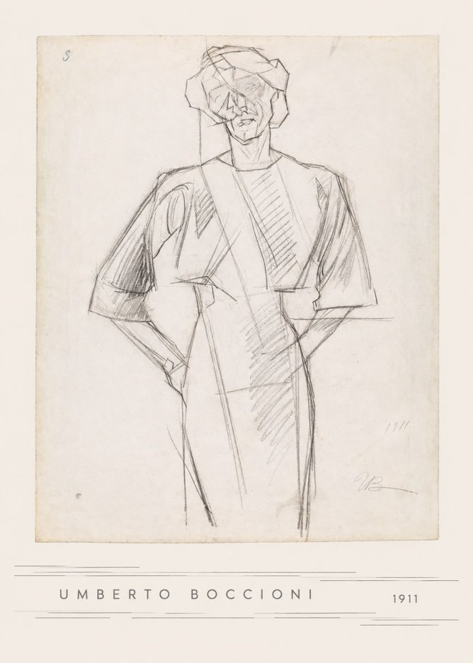 Umberto Boccioni Figure Study, 1911 No5 - Poster
