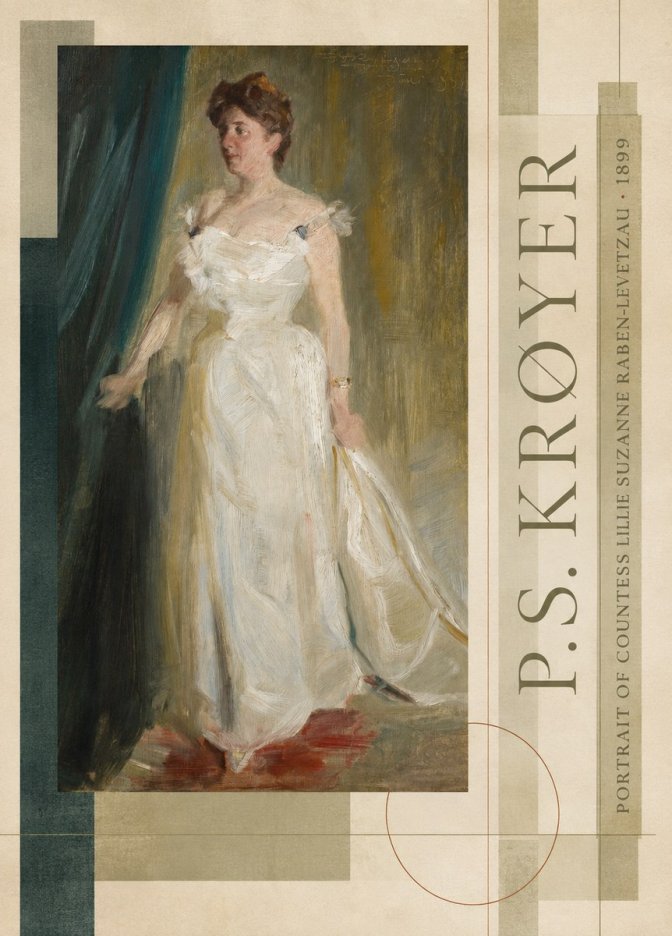 P.S. Krøyer Portrait of Countess Lillie Suzanne Raben-levetzau - 1899 No6 - Poster