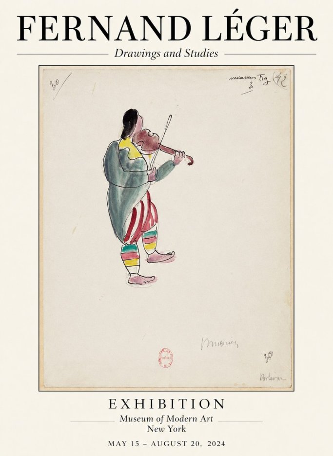 Fernand Léger Musicien No1 - Poster