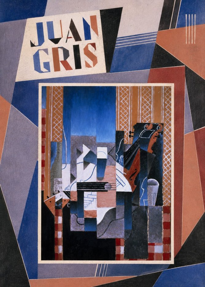 Juan Gris Still Life with Guitar and Violin No3 - Poster
