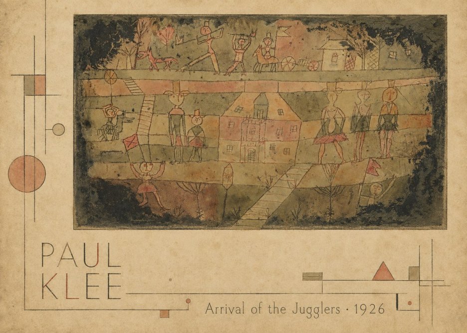 Paul Klee Arrival of the Jugglers No2 - Poster