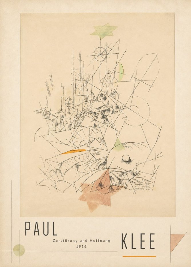 Paul Klee Zerstörung Und Hoffnung II No3 - Poster