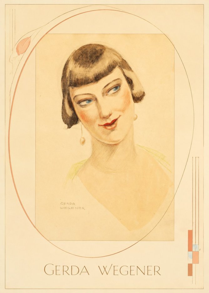 Gerda Wegener Portrait of a Lady No3 - Poster