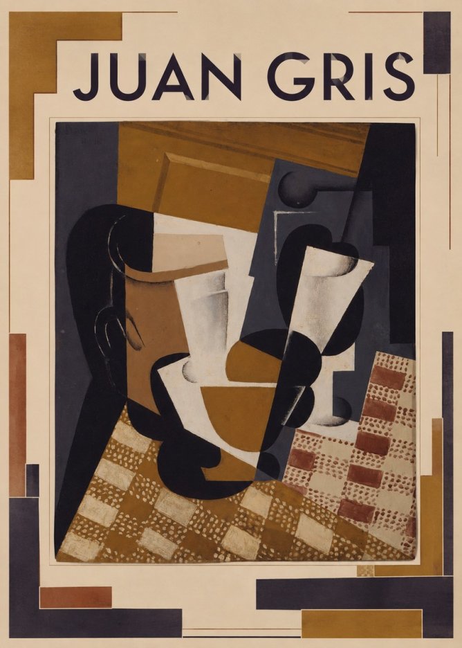 Juan Gris Still Life III No1 - Poster
