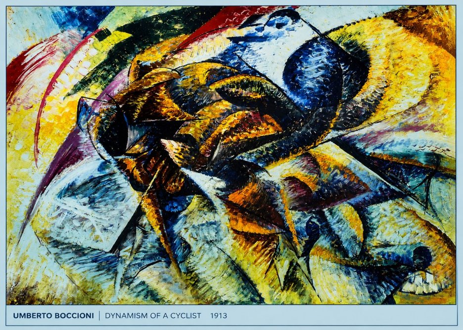 Umberto Boccioni Dynamism of a Cyclist II No5 - Poster