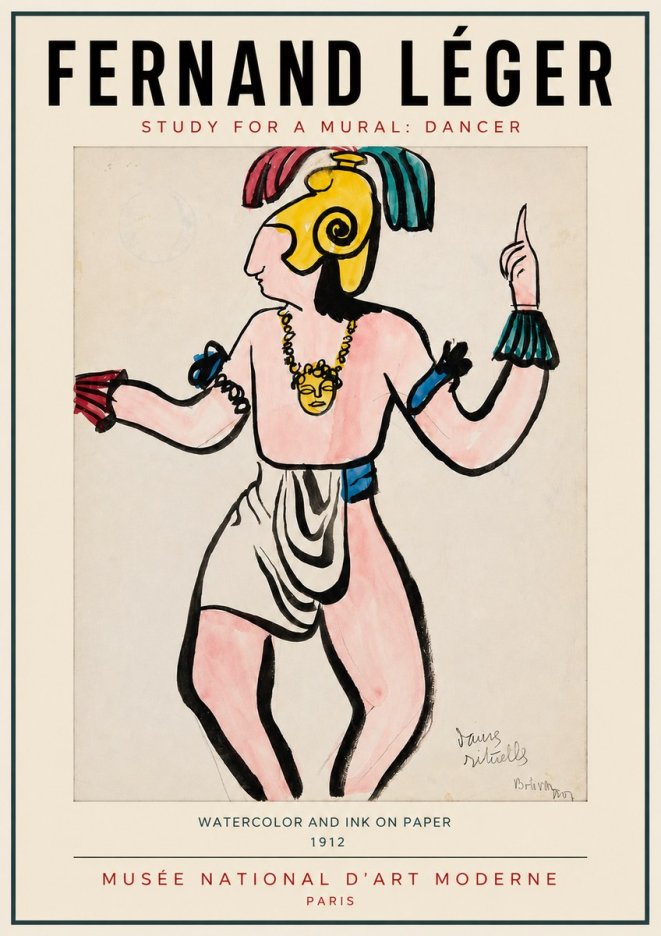 Fernand Léger Dans Rituelles No3 - Poster