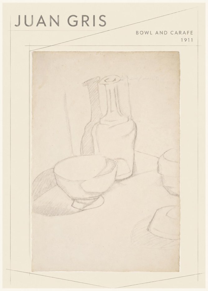 Juan Gris Bowl and Carafe No1 - Poster