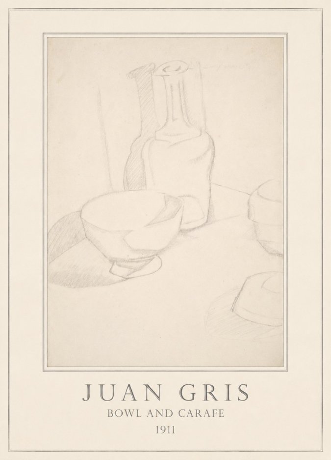 Juan Gris Bowl and Carafe No4 - Poster