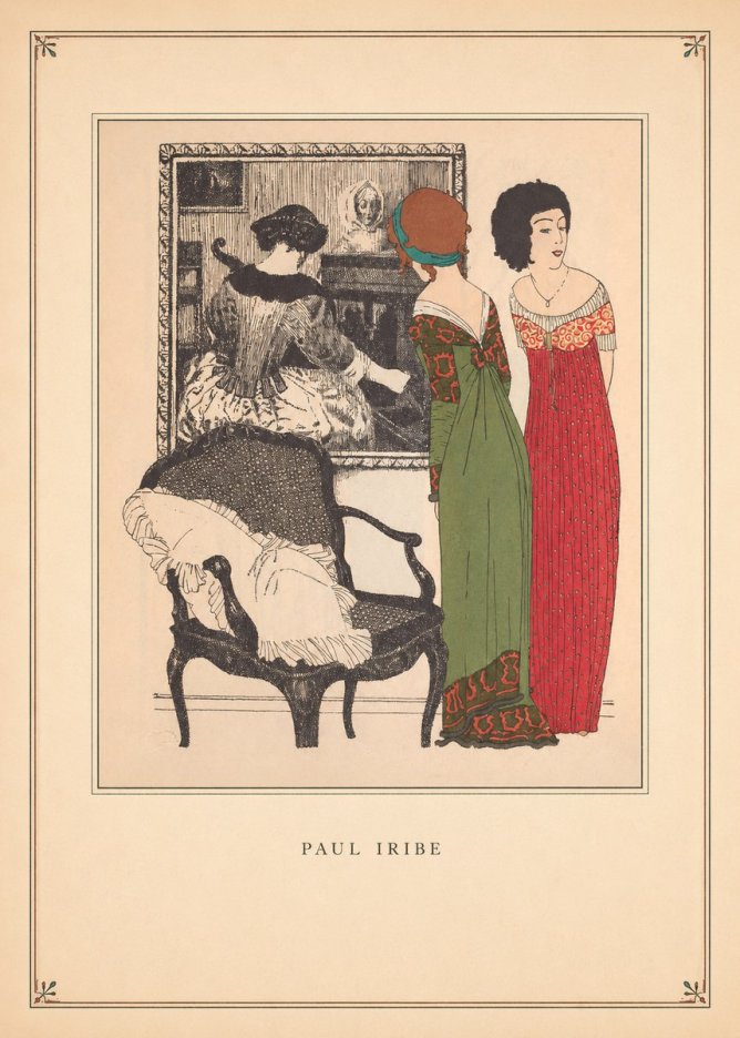 Paul Iribe Fashion Scene No3 - Poster