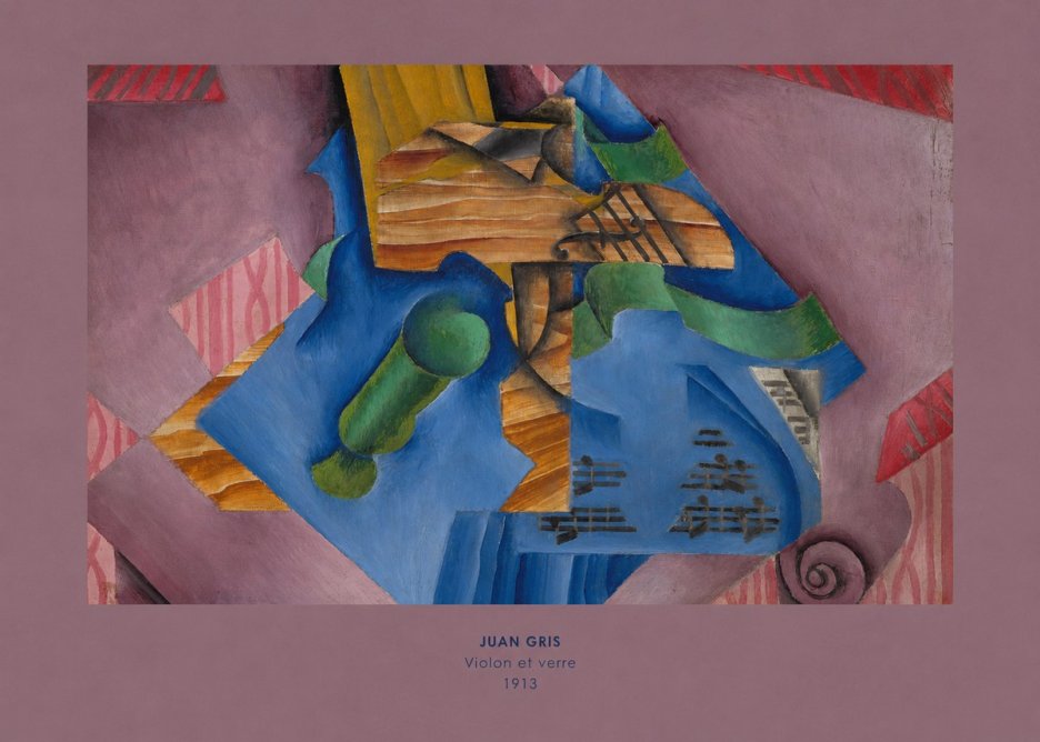 Juan Gris Violon Et Verre No5 - Poster